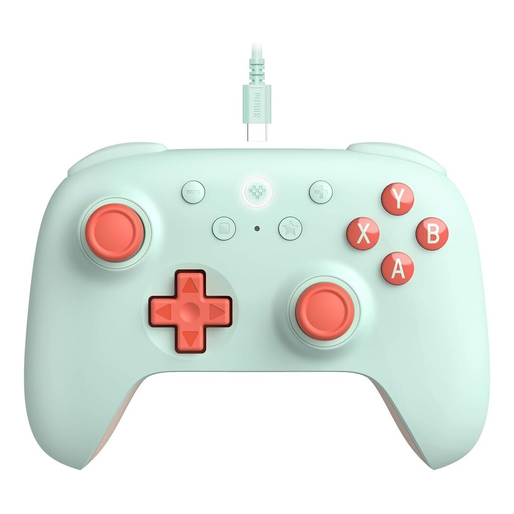 8Bitdo Ultimate 2C Wired Controller for Windows PC and Android, with 1000Hz Polling Rate, Hall Effect Joysticks and Hall Triggers, and Remappable L4/R4 Bumpers (Mint)