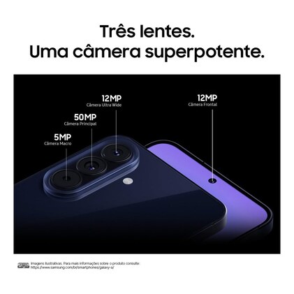 Celular Samsung Galaxy A57 5G 128GB, 8GB RAM, Câmera Tripla de até 50MP OIS, Selfie de 12MP Video HDR, IP68, Tela Super AMOLED 6.7", NFC, Recursos AI, Até 6 Atualizações de Android e Segurança (Lilás) — imagem 6