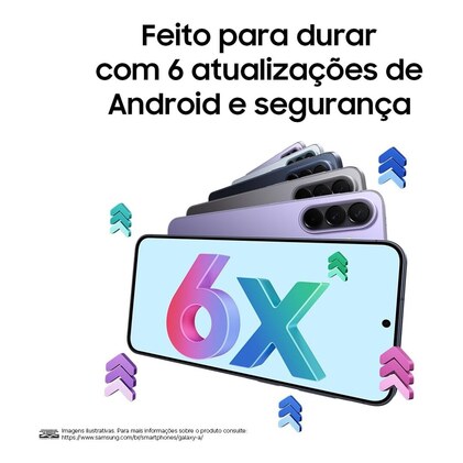 Celular Samsung Galaxy A57 5G 128GB, 8GB RAM, Câmera Tripla de até 50MP OIS, Selfie de 12MP Video HDR, IP68, Tela Super AMOLED 6.7", NFC, Recursos AI, Até 6 Atualizações de Android e Segurança (Lilás) — imagem 9
