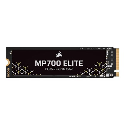 Corsair SSD MP700 Elite 2TB PCIe 5.0 x4 NVMe M.2 – Até 10.000 MB/s – Alta Densidade 3D TLC NAND – M.2 2280 – Compatível com DirectStorage – Preto — imagem 1