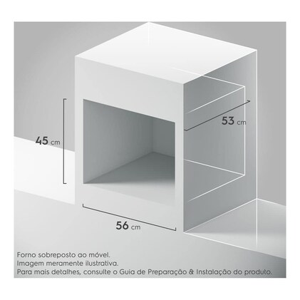 Forno de Embutir Elétrico Continental 50L com TOPLimpaFácil (OC4EM) 220v — imagem 3