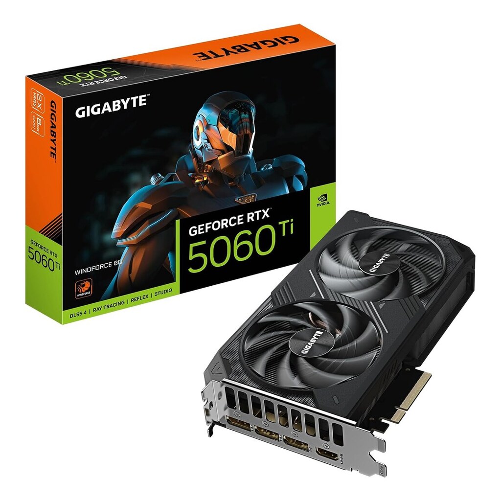 Gigabyte Placa de vídeo GeForce RTX 5060 Ti WINDFORCE 8G - 8GB GDDR7