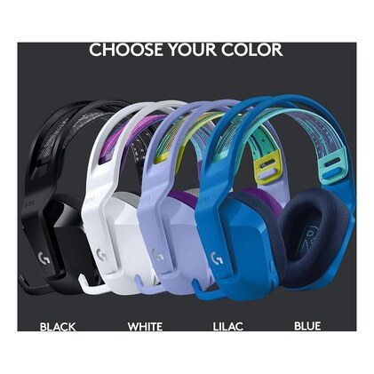 Headset Gamer Sem Fio Logitech G733 7.1 Dolby Surround com Tecnologia Blue VO!CE, RGB LIGHTSYNC, Drivers de Áudio Avançados e Bateria Recarregável para PC e PlayStation - Preto — imagem 8