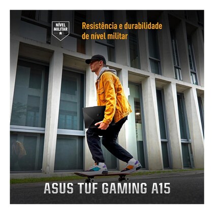 Notebook Gamer ASUS TUF Gaming A15, RTX3050 AMD RYZEN 7, 16 GB, 512 GB SSD, W11 Home, 15.6'' IPS 144Hz, Graphite Black - FA506NCG-HN217W — imagem 7