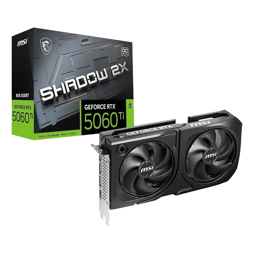 PLACA DE VIDEO NV RTX5060TI 8GB GDDR7 128BITS VENTUS 2X OC PLUS MSI 912-V536-023