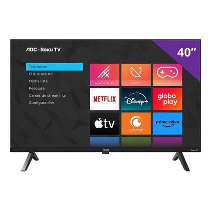 Smart TV 40" AOC Roku TV DLED Full HD 40S5045/78G - Bivolt
