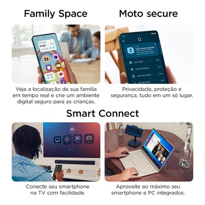 Smartphone Motorola Moto g35 5G - 128GB 12GB (4GB RAM+8GB Ram Boost) e Camera 50MP com AI NFC Tela 6.7" com Superbrilho - Verde — imagem 10